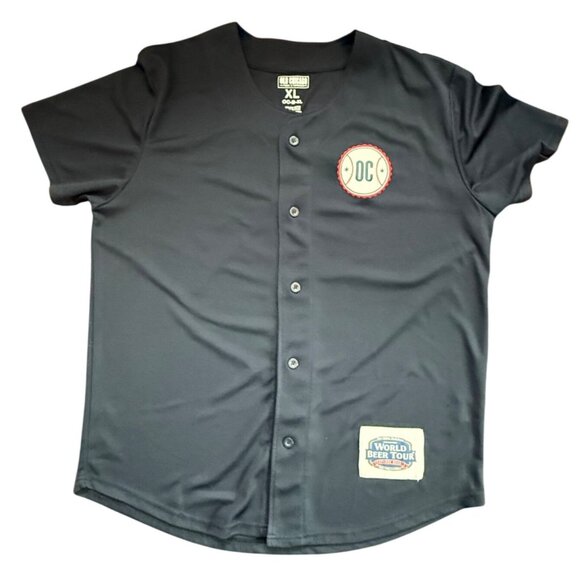 Old Chicago World Beer Tour Jersey Navy Blue Mesh Men's Size XL Unisex - Picture 9 of 15